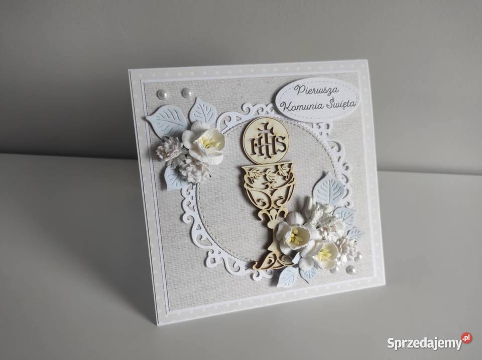 Kartka w pudełku ręcznie robiona Pamiątka Rękodzieło Łódź