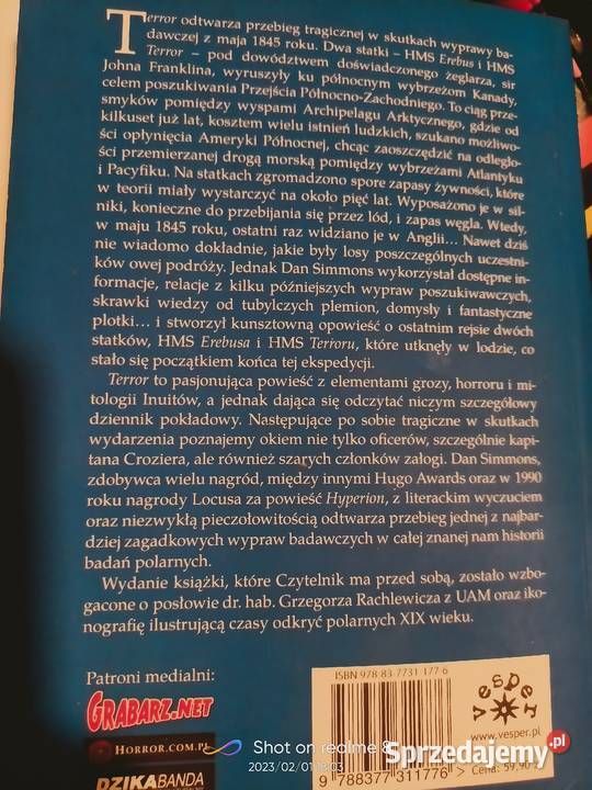 Terror książki prezenty Warszawa księgarnia sprzedam