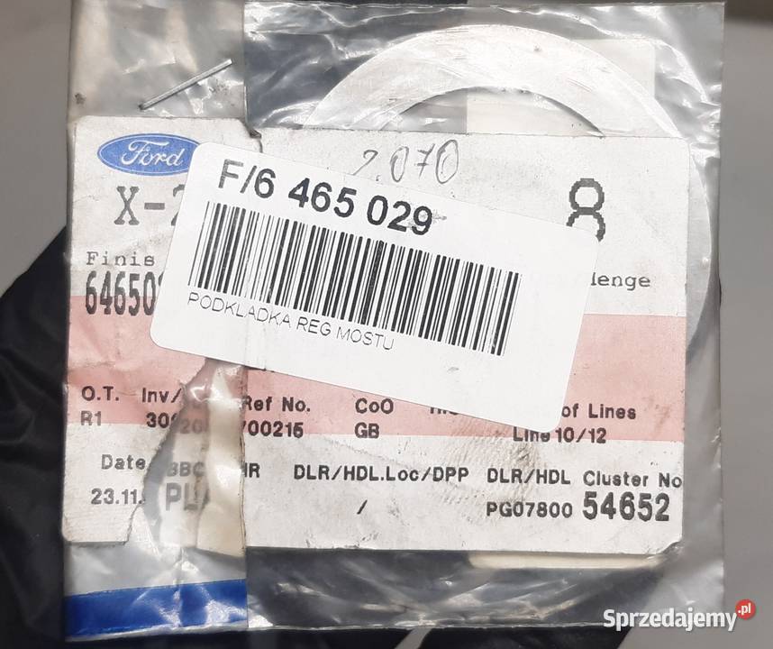 PODKŁADKA REGULACJI MOSTU FORD TRANSIT 9400 Pozostałe Mielęcin