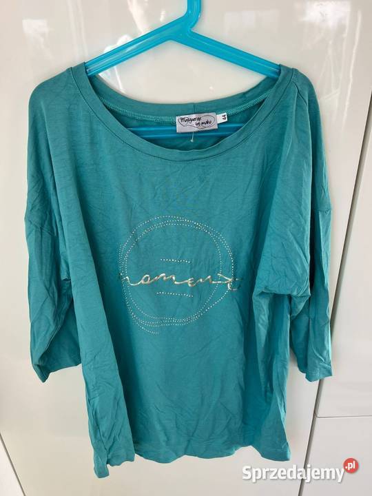Nowa piękna niebieska koszulka z złotym Gdańsk
