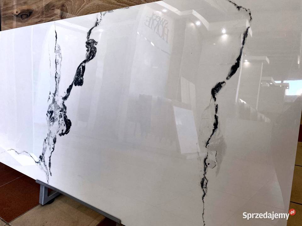 BIAŁY MARMUR POLEROWANY 120x60 WYSOKI POŁYSK gI Łask