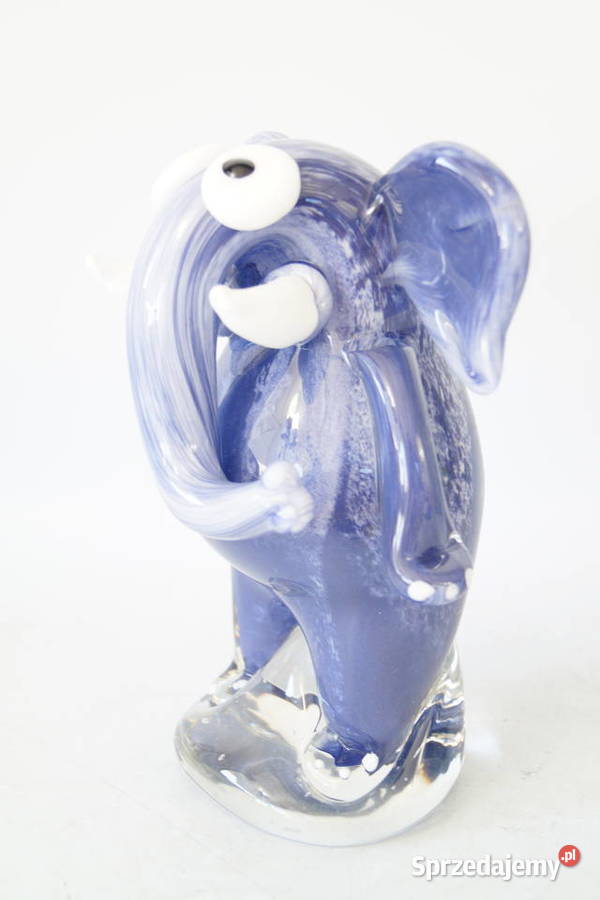 Figura szklana figura Murano style SŁOŃ Gizałki