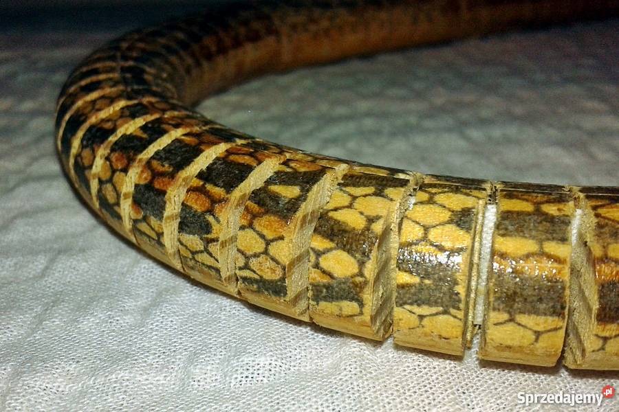 Drewniany wąż długi śląskie Sosnowiec
