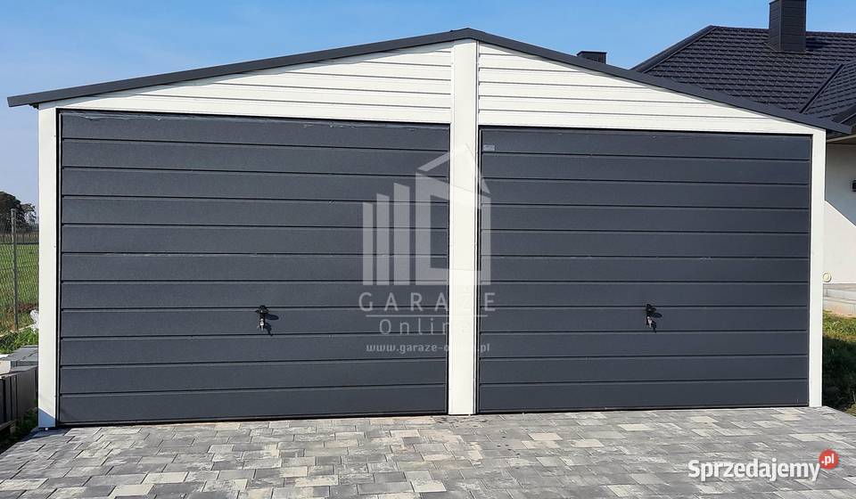 GARAŻ BLASZANY 6m x 7m dwuspad 2x Brama drzwi Sprzedaż Wieliczka
