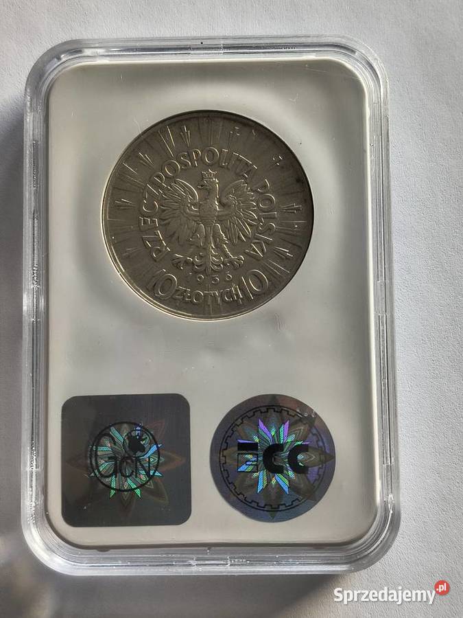 10 1936 Józef Piłsudski grading GNC XF40 Antyki, Sztuka, Kolekcje Szczecin