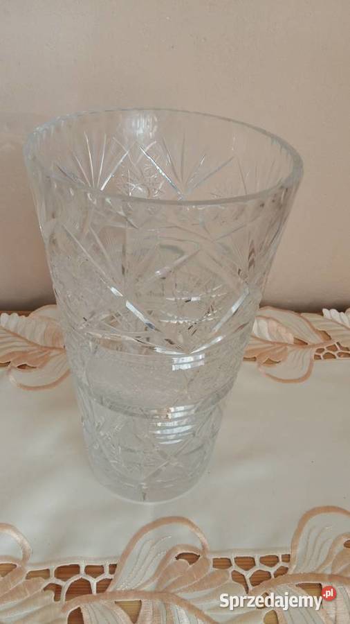 Antyk Duży Dostojny Wazon Kryształowy Łódź sprzedam