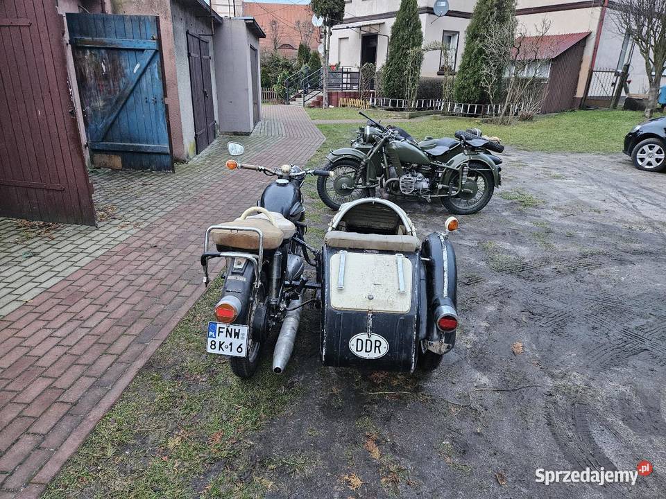 Mz Jaskółka z wózkiem bocznym MZ Nowa Sól