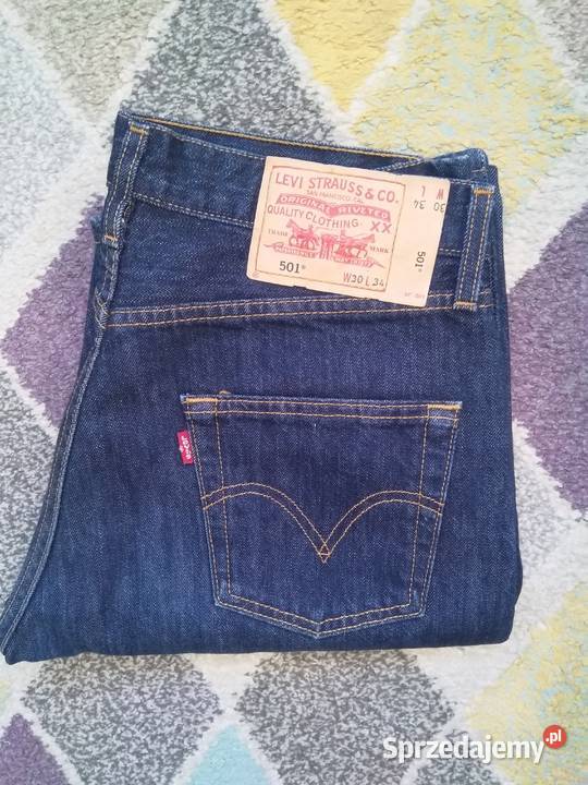 Dżinsy Levis 501 niebieski Odzież codzienna Giżycko