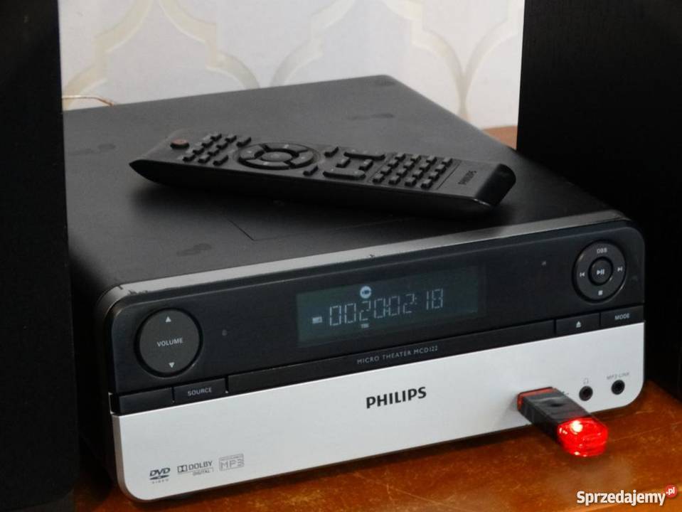 Wieża Philips z pilotem kol USB mp3 DVD WYSYŁKA Jasło sprzedam