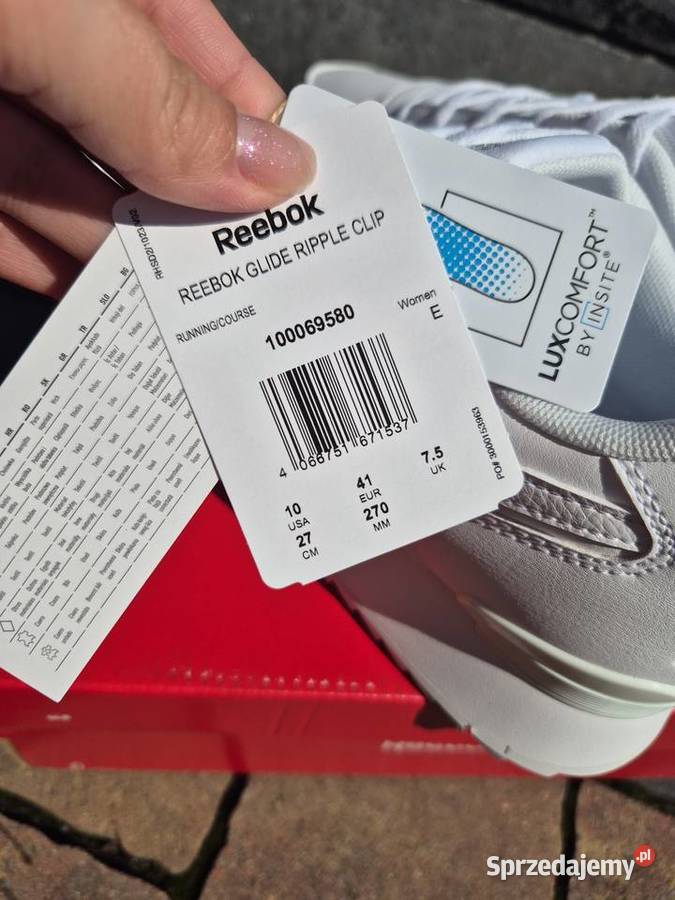 Nowe Buty Reebok Glide Klasyczna Biel Rozmiar 41 sprzedam