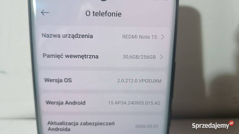 Smartfon Redmi Note 15 8256GB Katowice