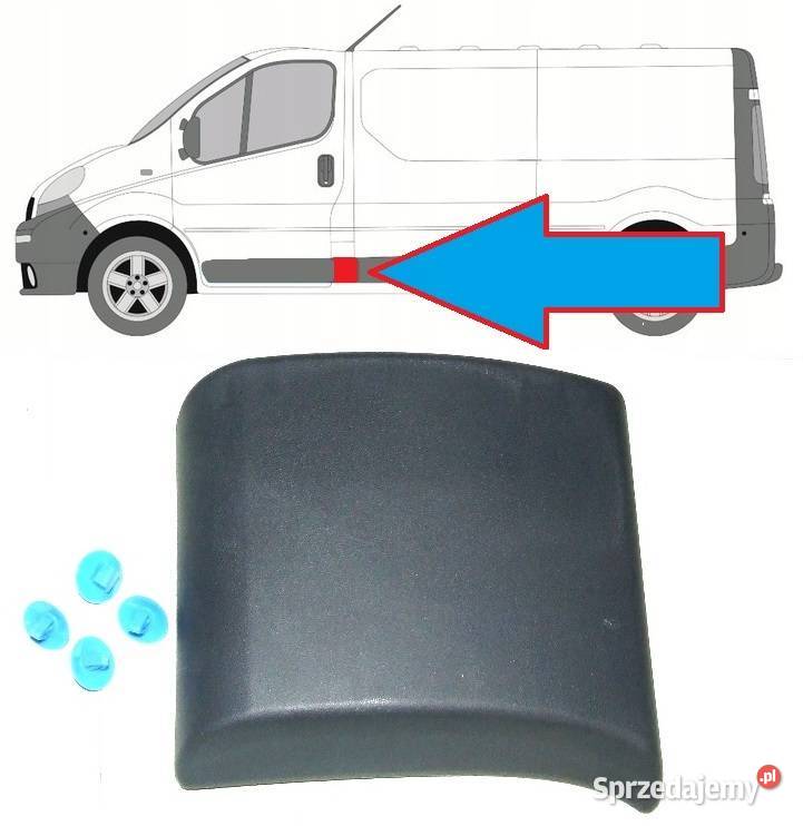 LISTWA LEWA NA SŁUPEK BOK NISSAN PRIMASTAR OPEL osobowe dolnośląskie Głogów sprzedam