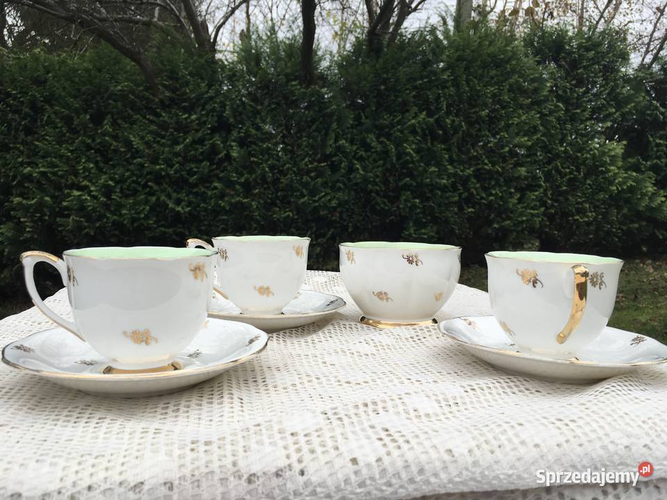 Filiżanki i cukiernica vintage Anglia Kraków