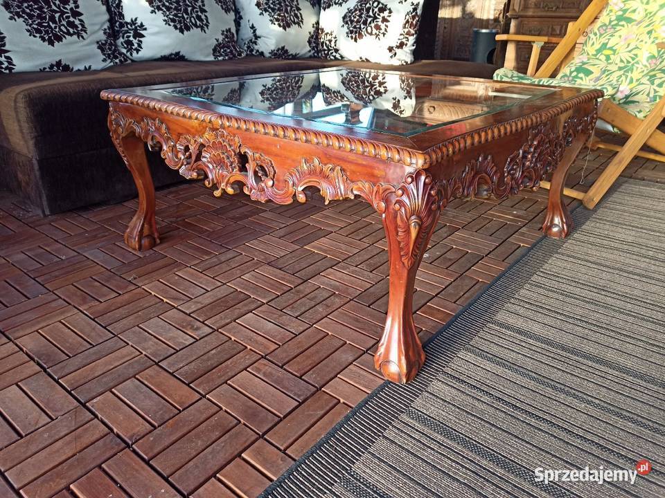 Stolik ława rzeźbiona Warszawa