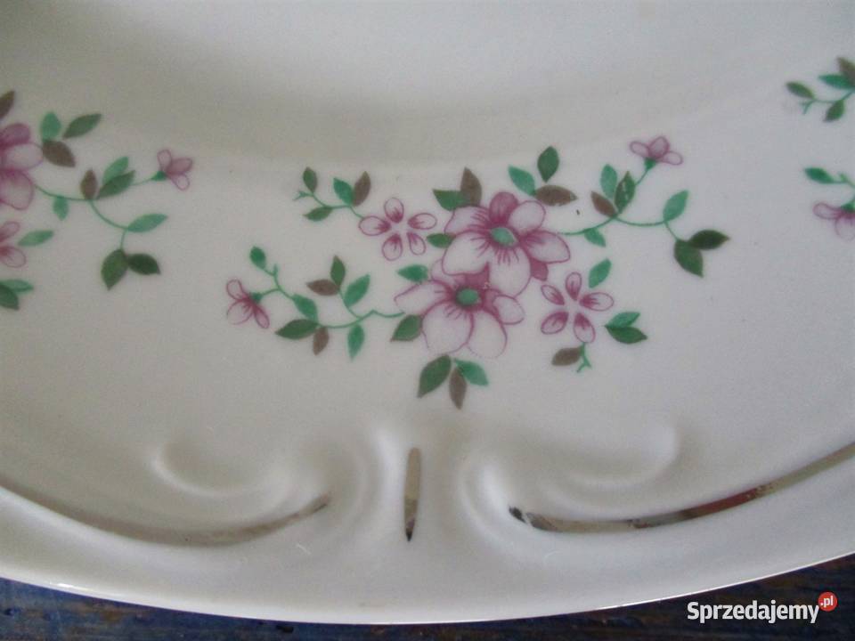 Duży Talerz BOGUCICE Porcelana PRL 325 Porcelana i szkło Nieporęt