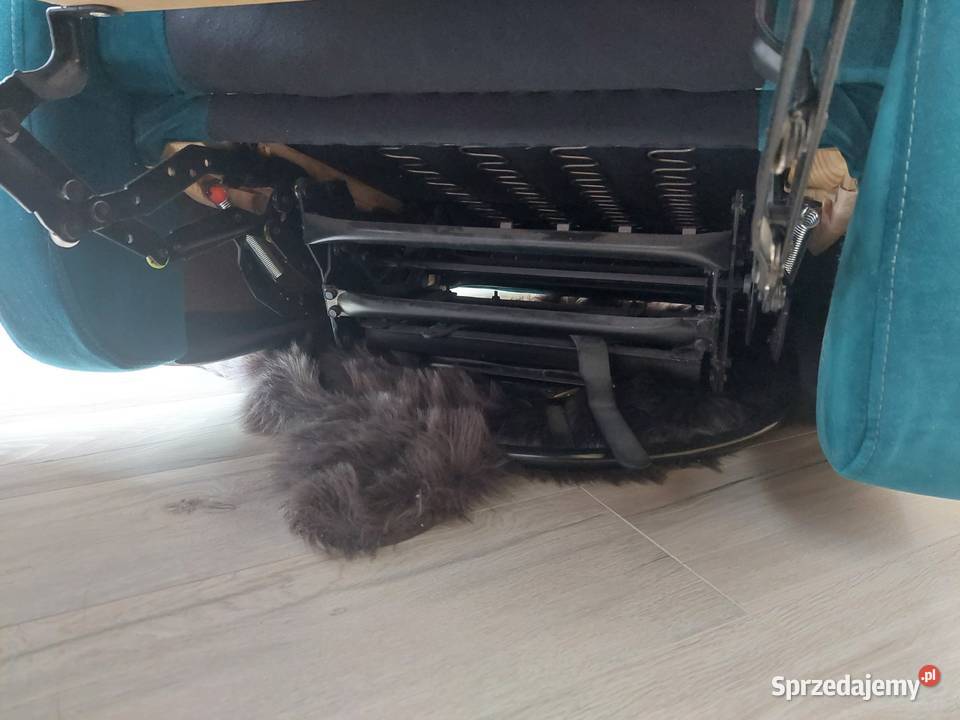 Fotel bujany duży wypoczynkowy z podnoskiem wielokolorowy