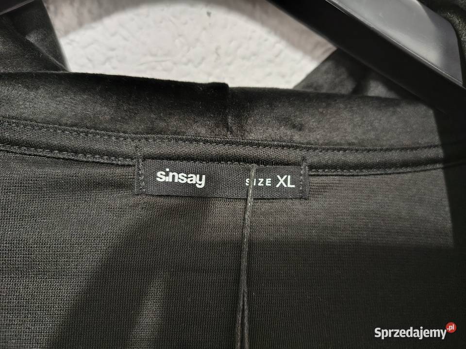 Sinsay bluza nowa czarna rXL42 Inny materiał Zamość