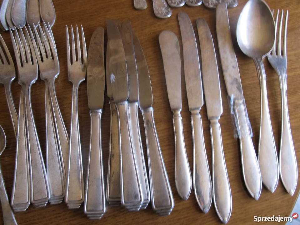 Srebrne sztućce różne 52