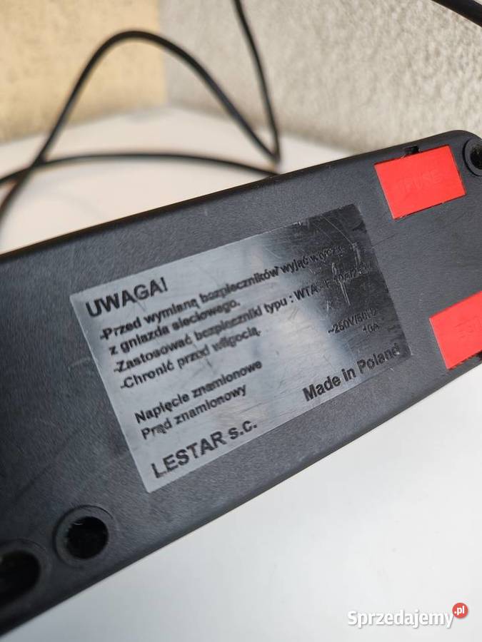 Listwa zasilająca LESTAR 5 gniazd z uziemieniem Olecko