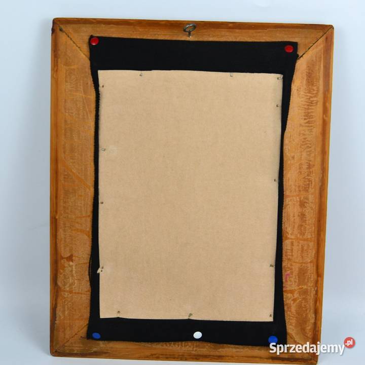 Obrazek haftowany bukiet drewniana rama 4032 Bronisze sprzedam