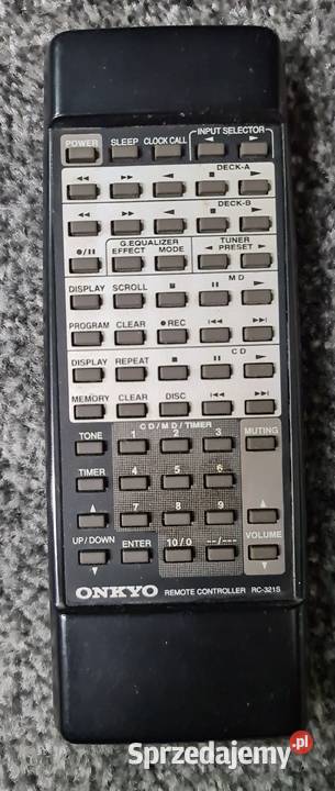 Pilot ONKYO audio RC321S wysyłka 13 Wieże i miniwieże Kraków