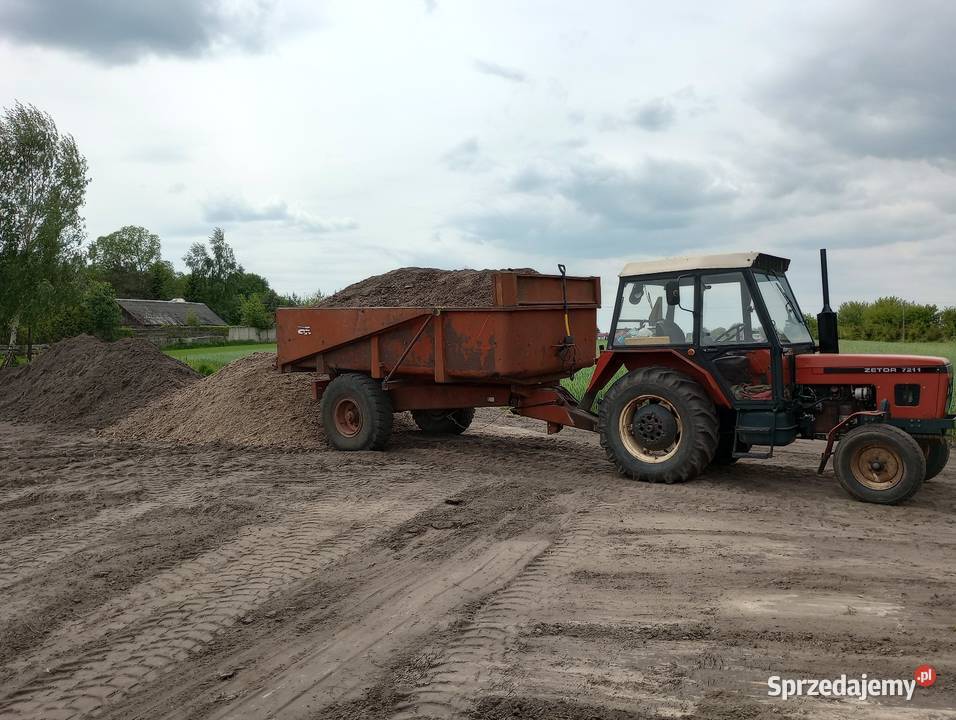 Przyczepa skorupowa jednoosiowa 85t wywrotka Łózki sprzedam