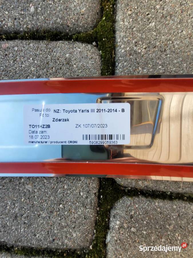 Nowa nakładka czarna tylny zderzak podlaskie