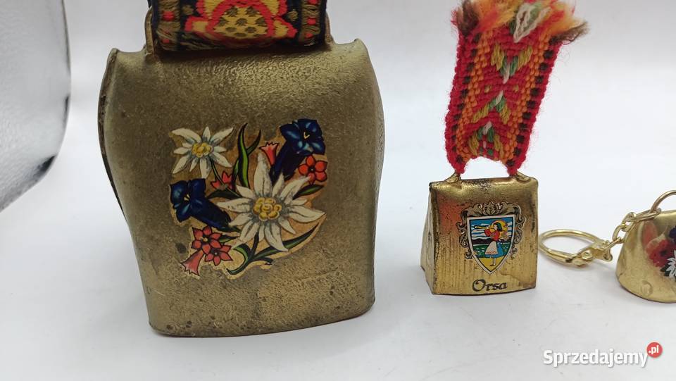 Kolekcja metalowych dzwonków 3 sztuki