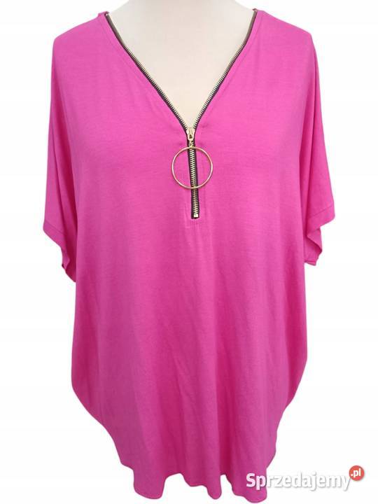 Bluzka damska z zamkiem DUŻY ROZMIAR biust 150