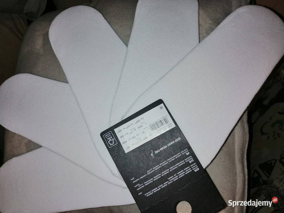 5PACK 5par Białe Krótkie niskie Skarpety House wielkopolskie Leszno