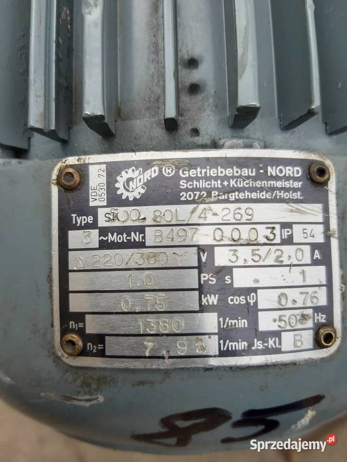 Motoreduktor 075 kW79 obr