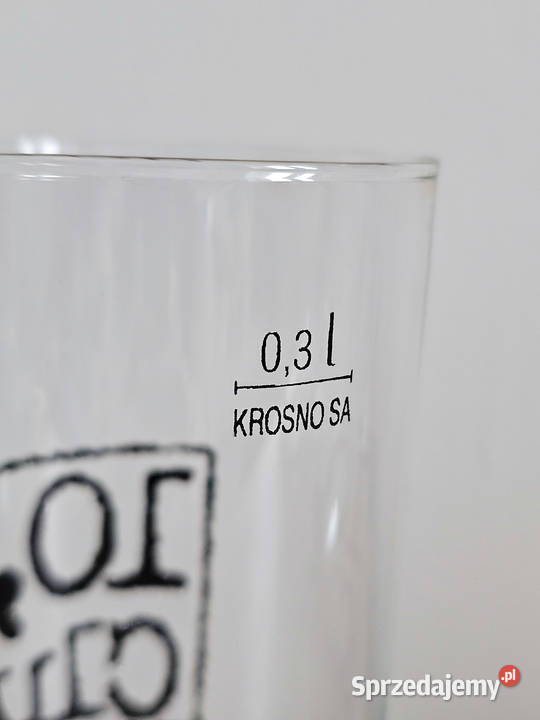 szklanka pokal kufel piwo 105 Club pojemność 300 Krosno
