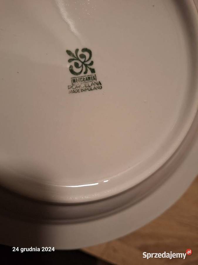 Talerze porcelanowe z prl Niepołomice