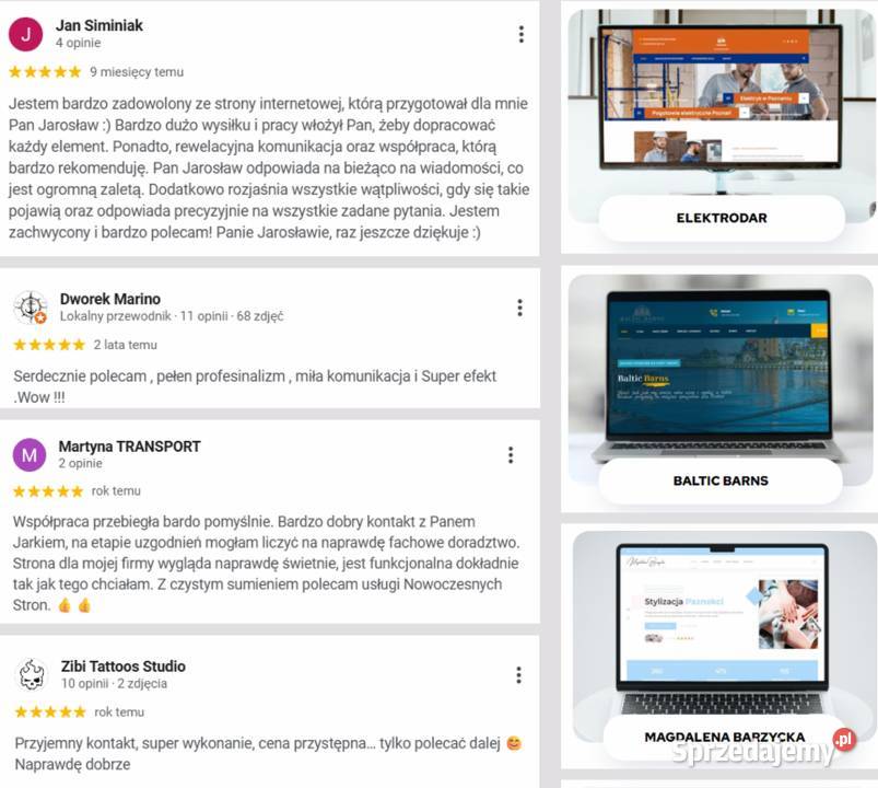 Nowoczesne Strony Internetowe Strona WordPress z Koszalin