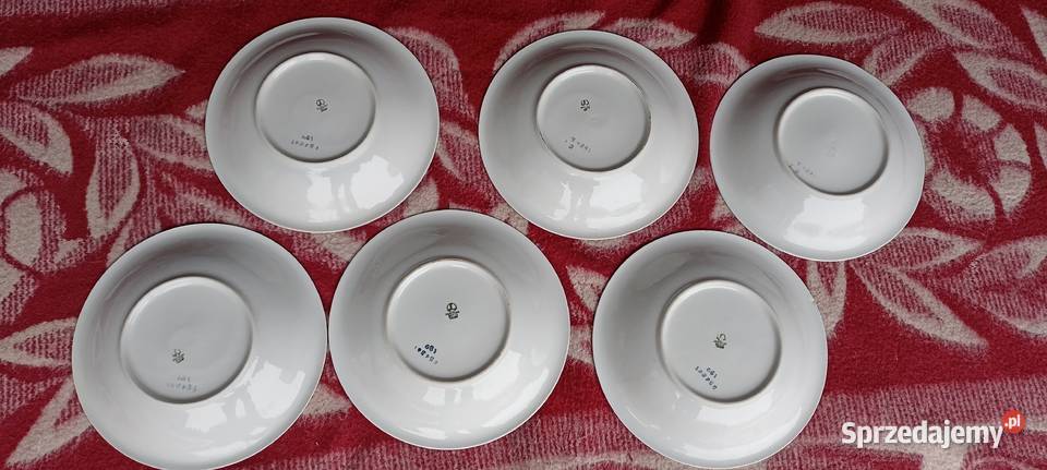 Talerze6 porcelana Lubiana Gniezno sprzedam