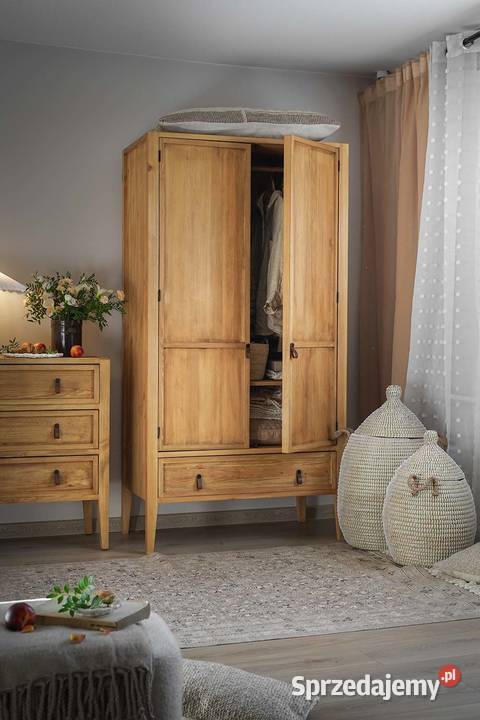Drewniana szafa Boho do sypialni producenta sprzedam