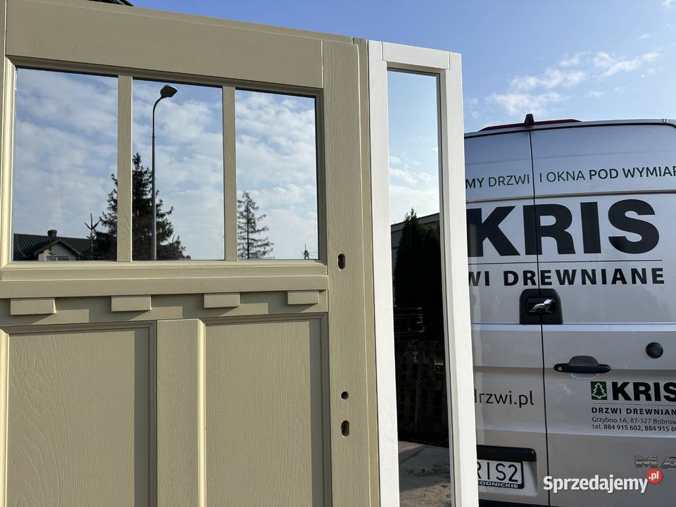 Drzwi zewnętrzne drewniane 160x208 AMERYKAŃSKIE Drzwi zewnętrzne Łódź sprzedam