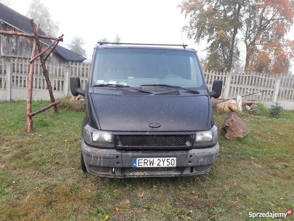 Ford Transit uszkodzony silnik czarny Rawa Mazowiecka