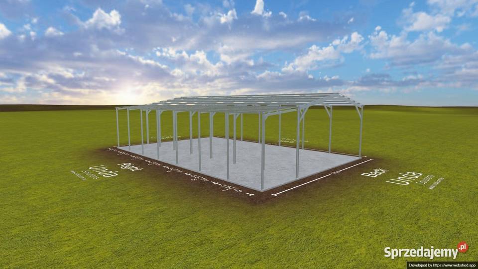 Konstrukcja hali 12x25x55 lubelskie