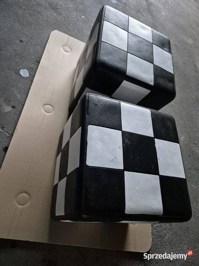 Puf pufa pufy aluminiowe 2 szachownica