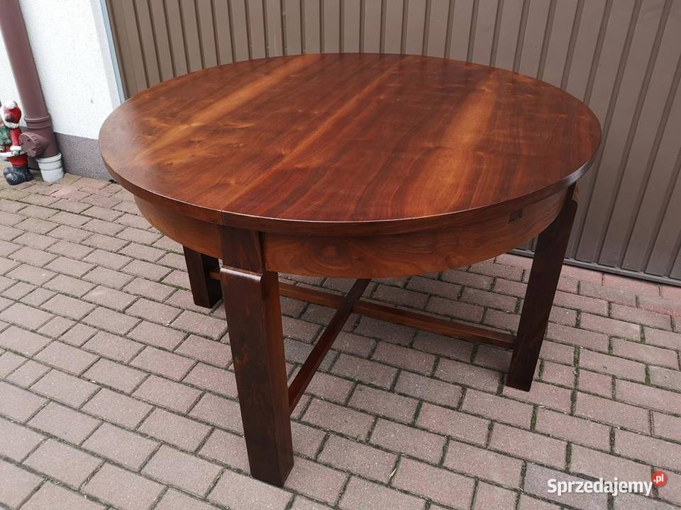 Stół ArtDeco Okrągły 120 Zgrabny Antyk Stary Meble Swarzędz