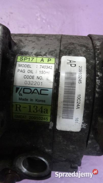 CHEVROLET CAPTIVA 20 VCDI 150 10R 20910245 osobowe Kompresory klimatyzacji