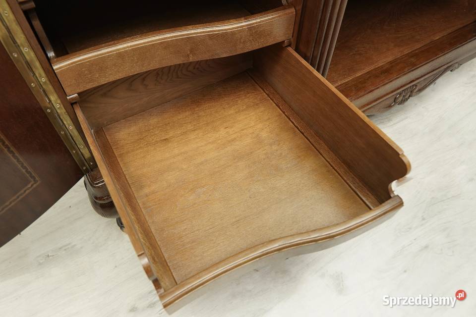 Dębowa komoda z lat 20tych w stylu secesyjnym Jerka