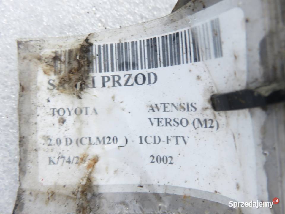 SANKI PRZÓD TOYOTA AVENSIS VERSO M2 20 D CLM20