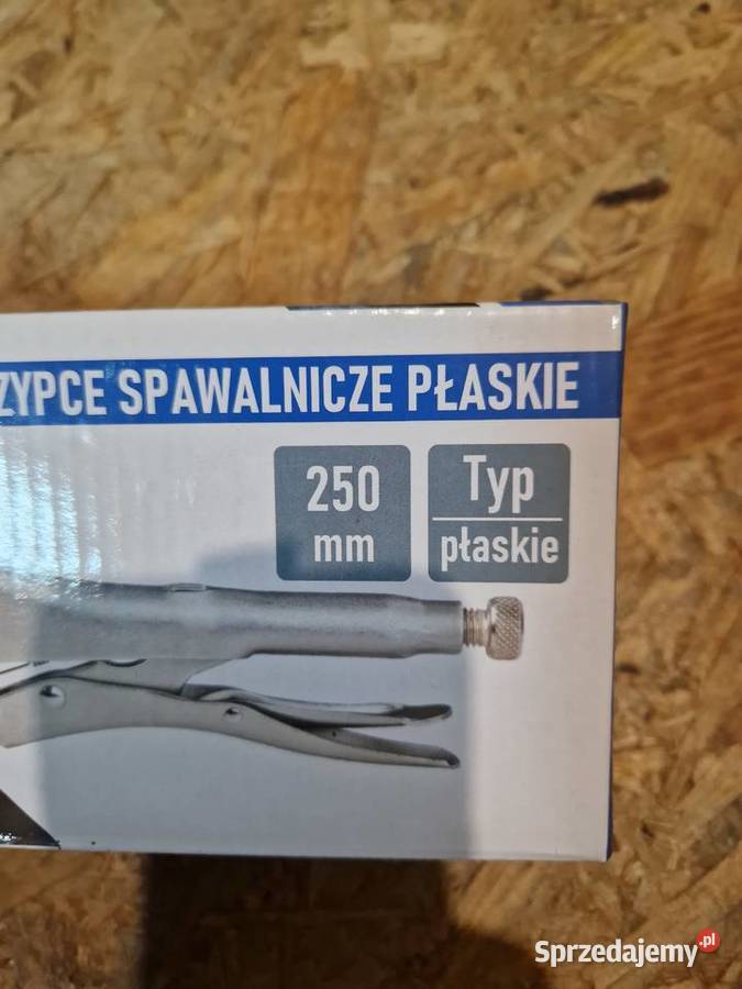 Zaciskowe szczypce spawalnicze 250mm płaskie