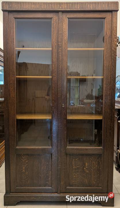 Dębowa bibliotekawitryna secesyjnasklep Dąbrowa Meble Dąbrowa Górnicza sprzedam