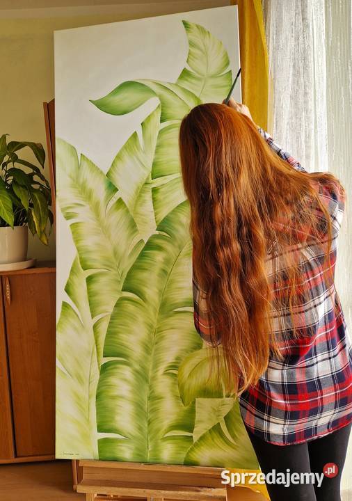 Portret na zamówienie obraz farbami olejnymi Warszawa sprzedam