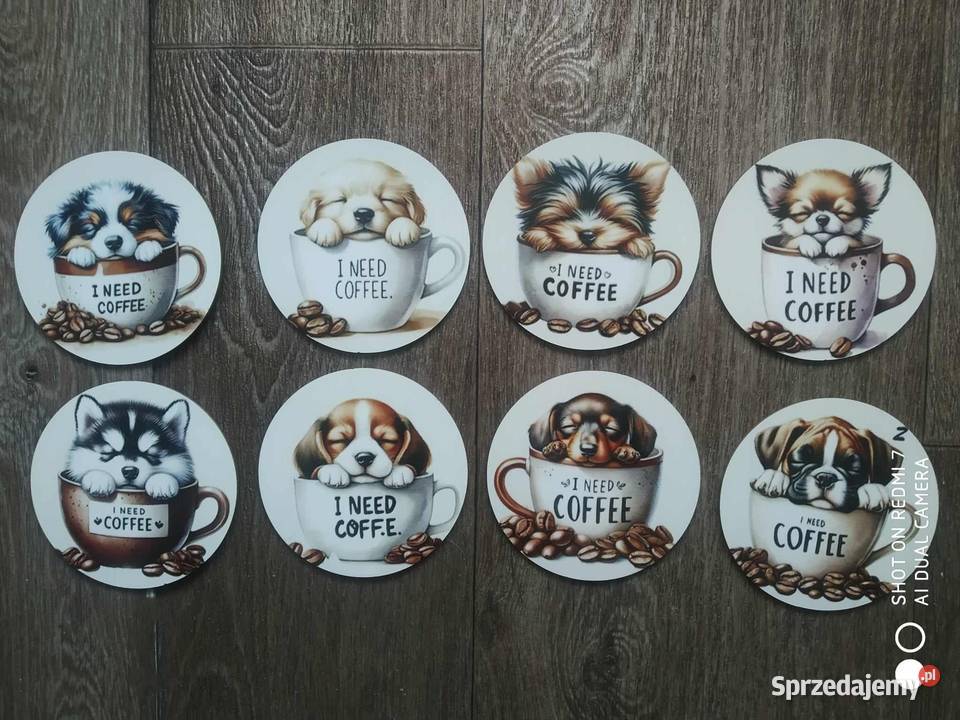 Zestaw 8 podkładek pod kubek Pozostałe