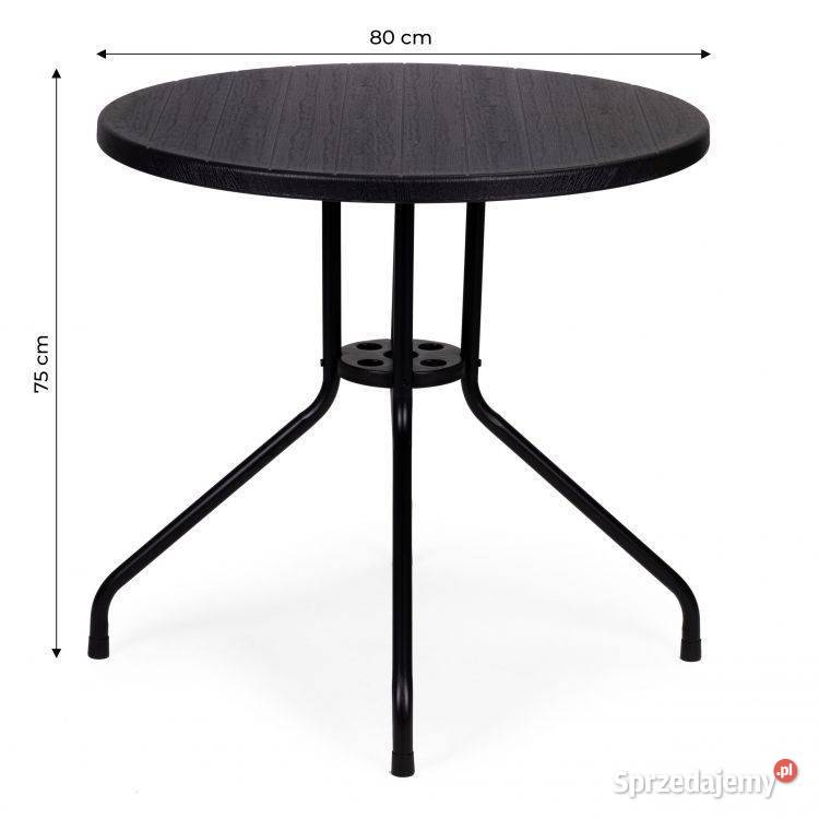 Stolik ogrodowy okrągły blat 80 na balkon taras sprzedam