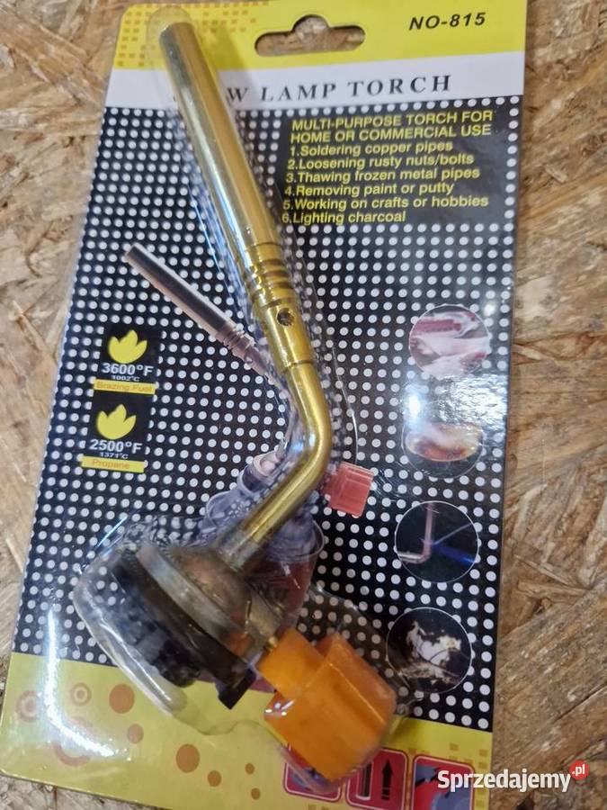 Palnik Gazowy Na Gaz Kartusz Mosiężny Regulowany sprzedam